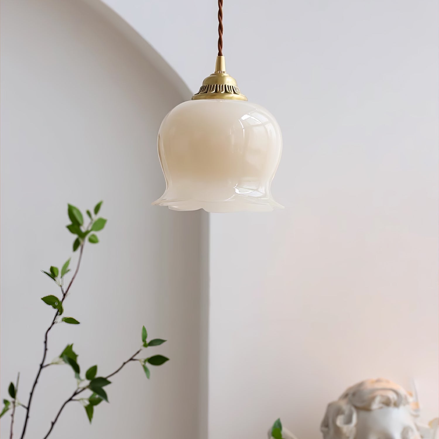 Florale Pendelleuchte Falvi