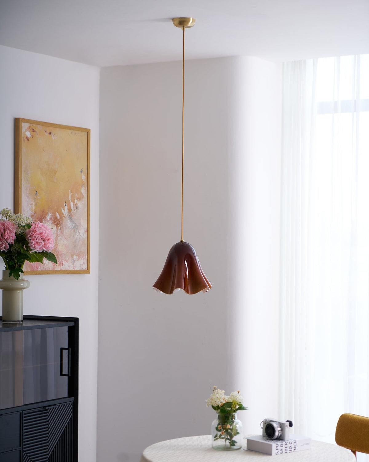 Florale Pendelleuchte Zalina