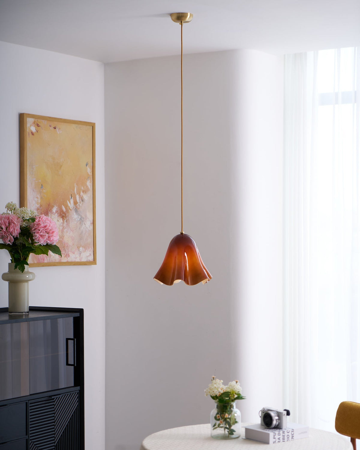 Florale Pendelleuchte Zalina