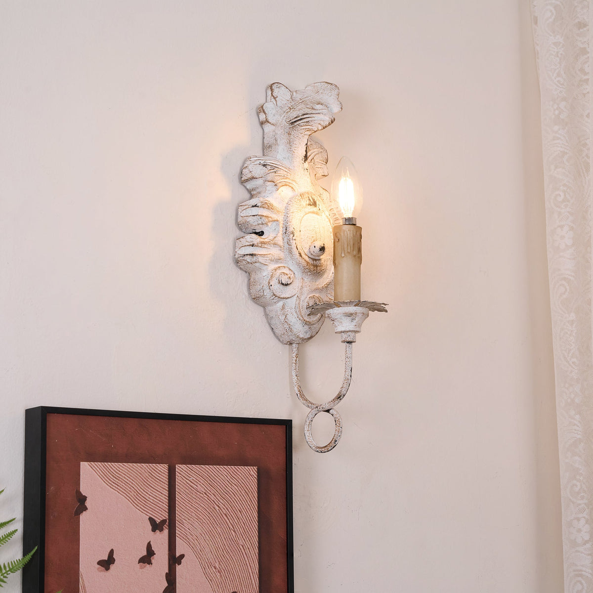 Vintage Wandleuchte Berte